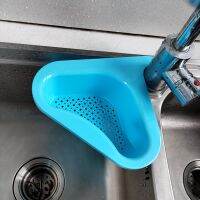 Sink Swan Drain Basket Household Punch-free Kitchen Vegetable Washing Multi-functional Pool Triangular Plastic Water Filter Rack Colanders Food Strain