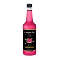 ลองบีชไซรัปกุหลาบ (740 ml.) LongBeach Rose Syrup น้ำเชื่อม/ น้ำหวาน/ น้ำผลไม้เข้มข้น