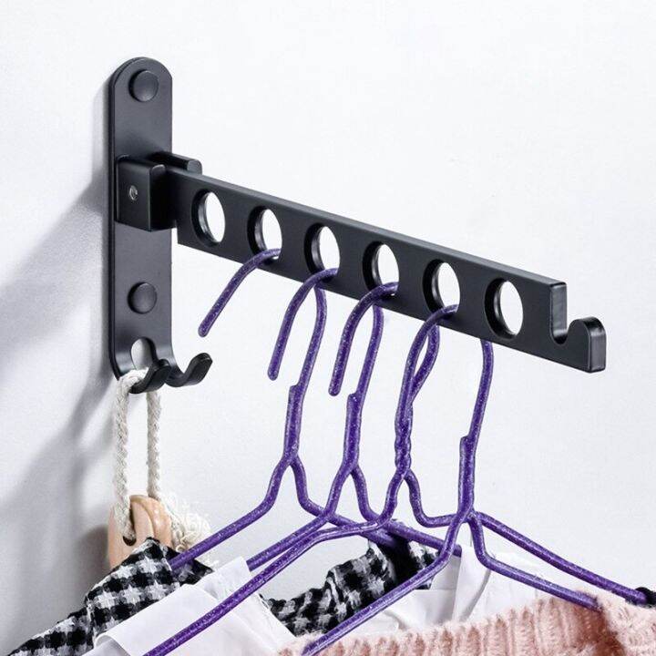 Aluminum Black Clothes Rack Swivel Folding Clothes Hanger Rack Dryer