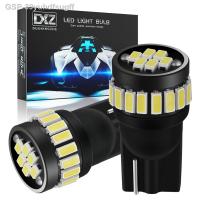 2023 2ชิ้นหลอดไฟ T10 W5W 3014 24SMD 12V WY5W 194ระยะห่างแผนที่ภายในโดมที่จอดรถโคมไฟป้ายทะเบียน6500K