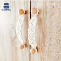 ✶ Beech Wooden Drawer Knobs Braided Dresser Pulls Kitchen Cupboard Handle for Furniture Wardrobe Cabinet Furniture Hardware