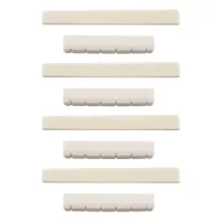 4X Classical Guitar Bone Slotted Saddle Nut Set