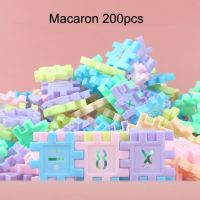 200/330pcs Children Early Education Toys Plastic Square DIY Building Blocks Colorful Macaron Free Splicing Puzzle Blocks DDJ