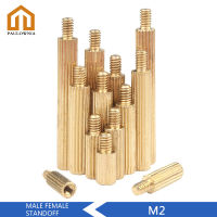 แผงวงจรหลักมีสเปเซอร์ PCB ทรงกระบอก M2กลมทองเหลืองความยาวสลักเกลียว3มม. Millimeters-40mm มิลลิเมตร