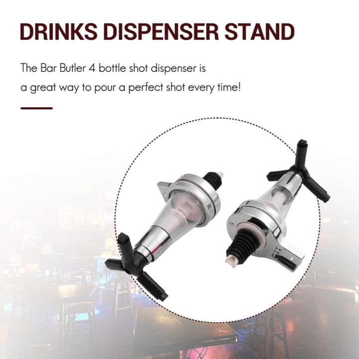 4-bottle-stand-optic-dispenser-drinks-wine-spirits-steel-bar-butler-wall-mounted