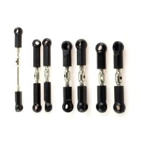 Front Rear Tie Rod Linkage Servo Link Rod Set for 104072 1/10 RC Car Spare Parts Accessories