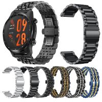 สายนาฬิกาสแตนเลสสายเหล็ก22มม. สำหรับ Ticwatch Pro 3 Ultra GPS สมาร์ทวอท์ช E3