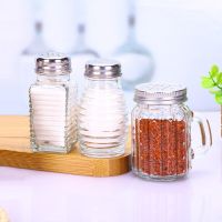 Mini Pepper Sharkers Glass Seasoning Bottle Picnic BBQ Outdoor Cooking Tool Kitchen Salt Jar Spice Bottle