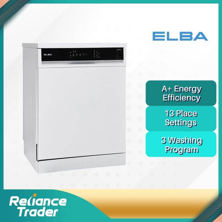 Elba Dishwasher EDWM1331D (WH) 13 Settings 1900W Lazada
