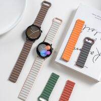 สายลูปแม่เหล็ก20มม. 22มม. สำหรับนาฬิกา Samsung Galaxy Watch 6 5 4 40มม. 44มม. 4/6สร้อยข้อมือซิลิโคนแบบคลาสสิก42 43 46 47มม. สำหรับ Galaxy Watch 5 Pro 45มม.