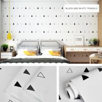 ไวนิล Self Adhesive Wallpaper สไตล์นอร์ดิกกันน้ำวอลล์เปเปอร์สำหรับกระเบื้องโมเสกห้องนั่งเล่นของตกแต่งห้องนอนบ้าน