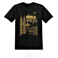 Fashion HOT Malaysia KLCC &amp; KL TOWER (Gold &amp; Silver &amp; Rainbow Printed) Unisex T-Shirt Adults KIDS Short Sleeve T Shirt เสื้อยืดคุณภาพดี