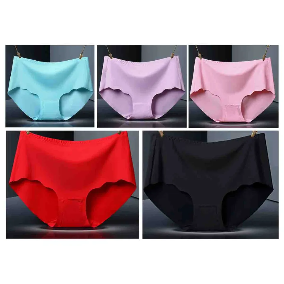 PLUS SIZE SEAMLESS ICE SILK PANTIES UNDERWEAR WOMEN LINGERIE