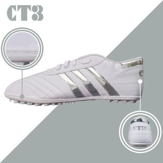 Giày đá bóng nam 3 sọc ct3 chính hãng giày bóng đá sân cỏ nhân tạo chất - ảnh sản phẩm 1