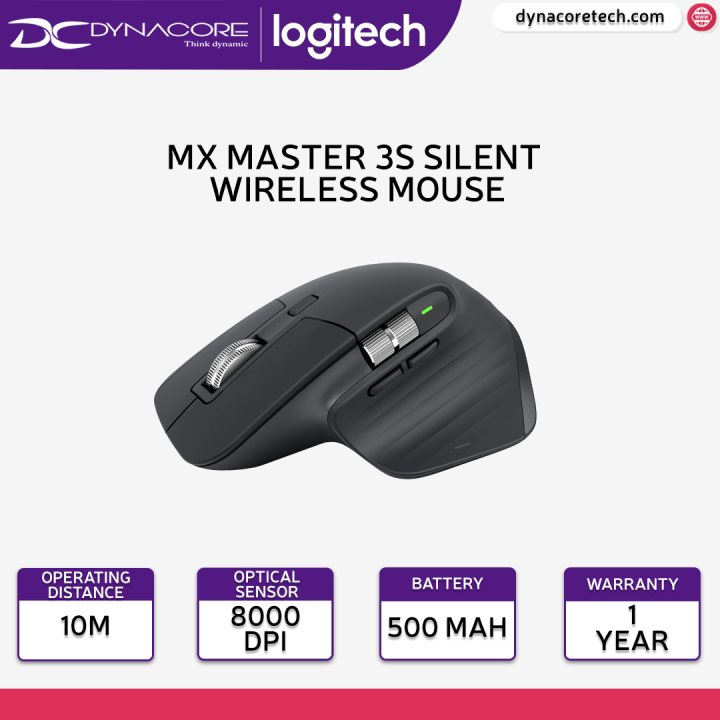 Logitech MX Anywhere 3S Compact Wireless Mouse, Fast Scrolling, 8K DPI  Any-Surface Tracking, Quiet Clicks, Programmable Buttons, USB C, Bluetooth