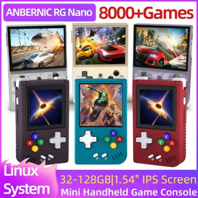 【YP】 ANBERNIC RG NANO RG35XX Handheld Game 1.54  Console Linux 8000  Games Hi-fi Kids