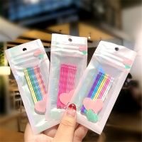 【cw】 10pcs Color Waved Barrettes Korea Fashion Colorful Bangs Hair Side Hairpins Accessories