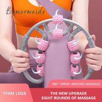 Bymermaids Eight Wheel Leg Massager Fitness Yoga Training Roller Skinny Legs Artifact Gym Home Arm Leg Neck Relaxation Tools