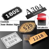 【CW】 Custom Sign Adhesive Numbers Stickers Address Plates Door Plaque Letters Exterior Street Signs