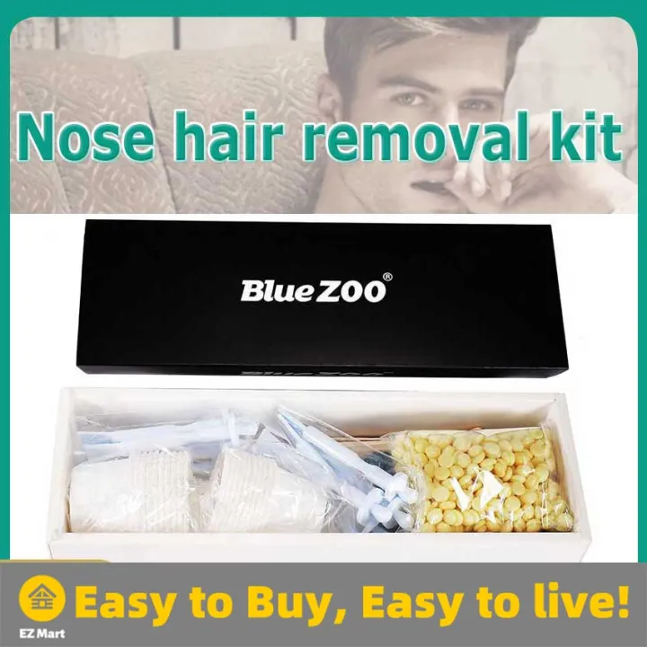 Nose Hair Removal Wax Kit Painless Easy Mens Nasal Waxing Nose Hair Wax
