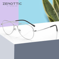 ZENOTTIC Classic Pilot Glasses Frame For Men Women Fashion Myopia Prescription Eyeglasses Frames Brand Designer Optical Eyewear