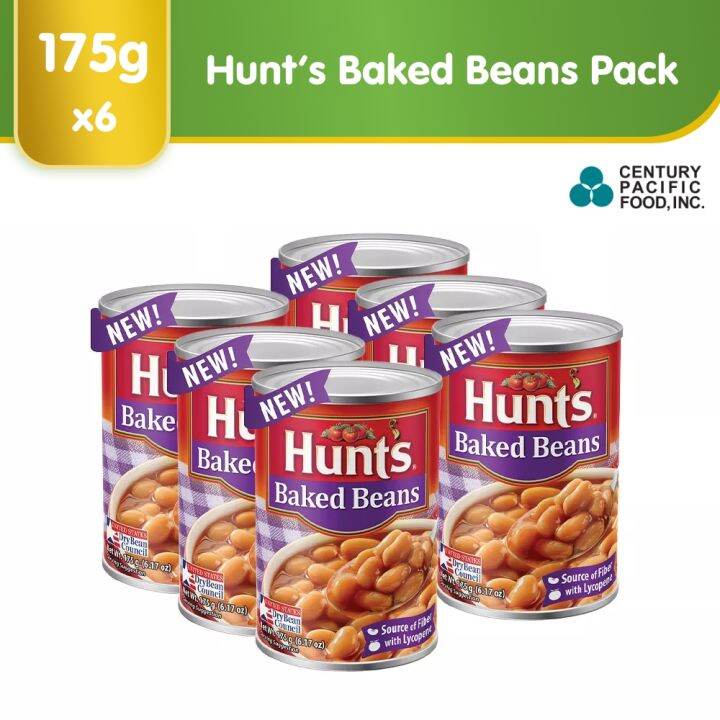 Hunt's Baked Beans 175g (Canned) Pack of 6 Lazada PH