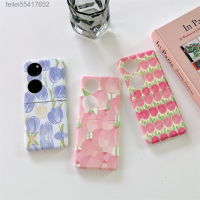 ดอกไม้ศิลปะเหมาะสำหรับ Huawei P50pocket หน้าจอพับเคสโทรศัพท์ขนาดเล็กสดเรียบง่ายสร้างสรรค์ Feilei55417652ง่ายและแข็ง