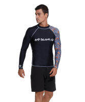 69SLAM  MEN SWIMWEAR LONG SLEEVES UV PROTECTED RASH VEST MAYAN HEAD/ เสื้อว่ายน้ำป้องกันรังสียูวี  แขวนยาว ผู้ชาย