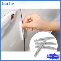 BUCHE 4Pcs จัดแต่งทรงผม ตัดแต่งขอบ ตกแต่ง กันรอยประตูรถยนต์ แถบป้องกันการชนกัน ป้องกันรอยขีดข่วน ออโต้การ์ด