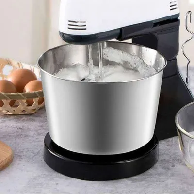 EU Plug Electric Food Mixer 7 Speeds Adjustable Dough Blender Egg Beater Cream Automatic Mixing Desktop Whisk for Home 19QE