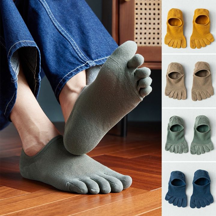 lemon-ถุงเท้าแยกนิ้ว-สินค้าอยู่ไทยพร้อมส่ง-ข้อเว้า-ผ้าตาข่าย-ระบายอากาศได้ดี-ระงับกลิ่นกาย