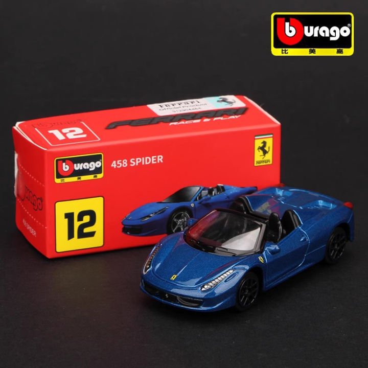 bburago-ferrari-series-หลายรูปแบบ-laferrari-micro-high-precision-model-car-model-collection-kids-xmas-gift-toys-for-boys