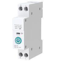 TUYA WIFI Smart Circuit Breaker 1P DIN Rail for Smart Home Wireless APP Remote Control Switch for Yandex Alic