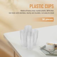 Clear Plastic Cups,Silver Glitter Plastic Tumblers Reusable Drink Cups Party Wine Glasses for Champagne Cocktail Dessert