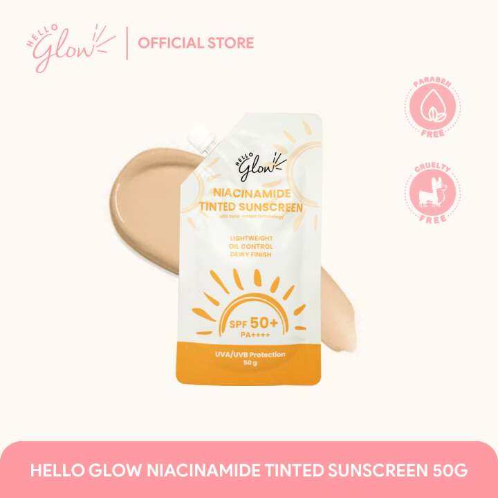 Hello Glow Niacinamide, Tinted Sunscreen Lazada PH