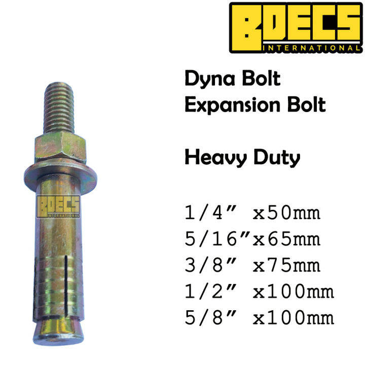 Dyna Bolt Expansion Bolt Heavy Duty (1pc) I Bdecs Lazada PH