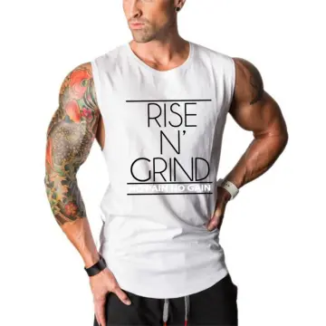 Mens tank tops sleeveless shirt gym tank top fitness wear arm cut clothing  for men cotton