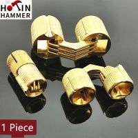 1pc Copper Furniture Hinge 8-18mm Hidden Cabinet Concealed Invisible Accessories for Jewelry Box Hardware Brass Door Fittings