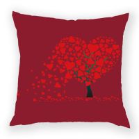 Red Valentine Day Decoration Cushion Cover Polyester Heart I LOVE YOU  Pillow Case Mr Mrs Wedding Home Decor Sofa Pillows Cases