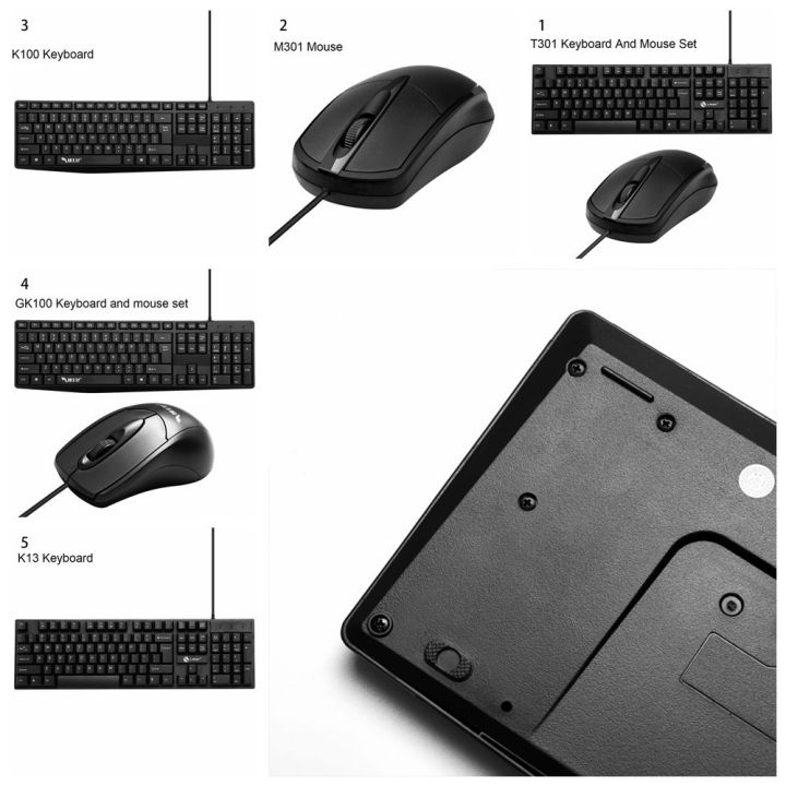 irctbv-ชุดคอมโบเมาส์และคีย์บอร์ดอุปกรณ์ต่อพ่วงคอมพิวเตอร์แบบมีสายปิดเสียงไวต่อ-usb