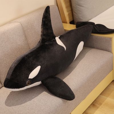 Simulation Killer Whale Plush Toys Stuffed Orcinus Orca Fish Doll Shark Cartoon Soft Sleep Pillow Kids Girls Baby Funny Gift