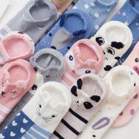 3D Lovely Animal Cotton Socks Women Girls Harajuku Casual Soft Ankle Boat Socks