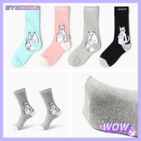 SYBOOKS Mens Funny Keep Warm Cartoon Cat Ankle Socks Soft Cotton