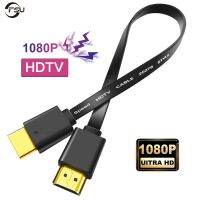 【LZ】✁♣✙  Fsu hdmi-cabo compatível com hdmi fino 1080p-cabo liso compatível macho-macho 1.4 cabo para hdtv cabo hdmi-compatível com 0.3m 1m 1.5m