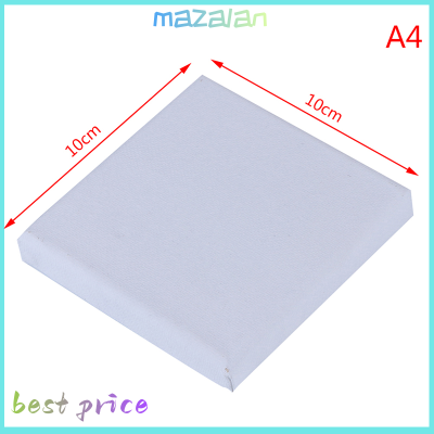 mazalan ว่างเปล่าสีขาวขนาดเล็กยืดศิลปินผ้าใบศิลปะบอร์ดอะคริลิคสีน้ำมัน