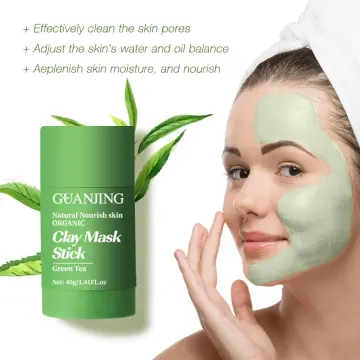 Green Tea Mask Stick, Deep Cleansing Smearing Clay Mask, Removing Blackhead  Balancing Oil And Water, Moisturizing Nourishing Skin, 40g 