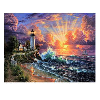 Landscape Waterfall DIY Cross Stitch Embroidery 11CT Kits Craft Needlework Set Printed Canvas Cotton Thread Home Room