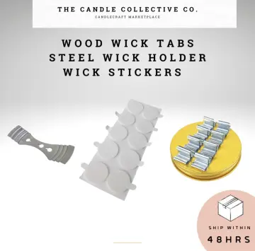 200 Candle Wick Stickers, Made Of Heat-resistant Glue And Stably Attached  To The Candle In Hot Wax