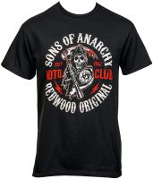 บุตรชายของอนาธิปไตย ผู้ชาย Sons Of Anarchy Redwood Original Moto Club T-Shirt sale เสื้อยืด เสื้อยืดผู้ชาย เสื้อยืดผู้หญิง