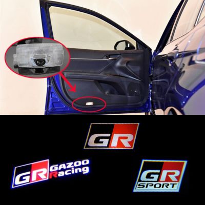 GR SPORT Logo Light For Toyota GAZOO Racing Car Door Light For Toyota AE86 GT86 Mark X Reiz GR SPORT Toyota LED Courtesy Light Bulbs  LEDs HIDs